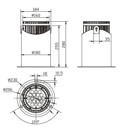 Die-Cast Aluminum Cylinder Waterproof Snowproof IP66 LED Deck Ground Underground Light for Outdoor Floor Lamp