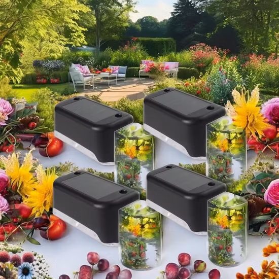 Segnapasso da giardino ad energia solare IP65 Luci solari da esterno impermeabili Luci da giardino a LED