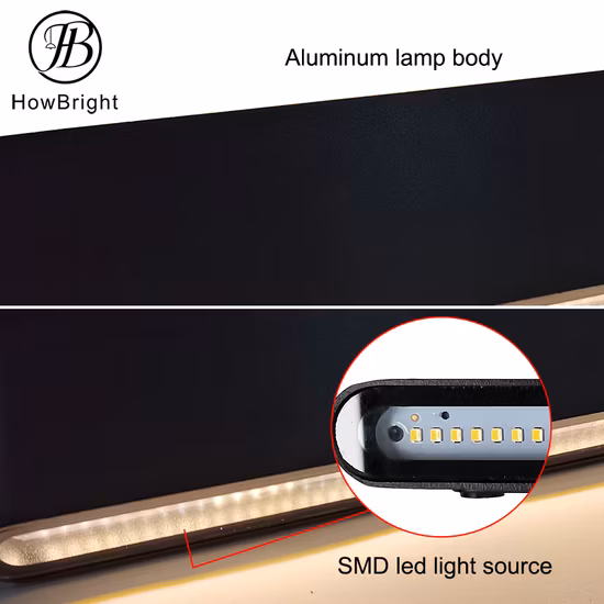 Luminoso, moderno, economico, impermeabile, IP54, alluminio, giardino, portico, illuminazione su e giù, applique da parete per esterni