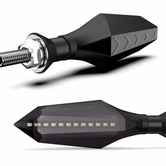Accessori generali per motociclette con indicatori di direzione a LED bicolore per sterzo per motociclette