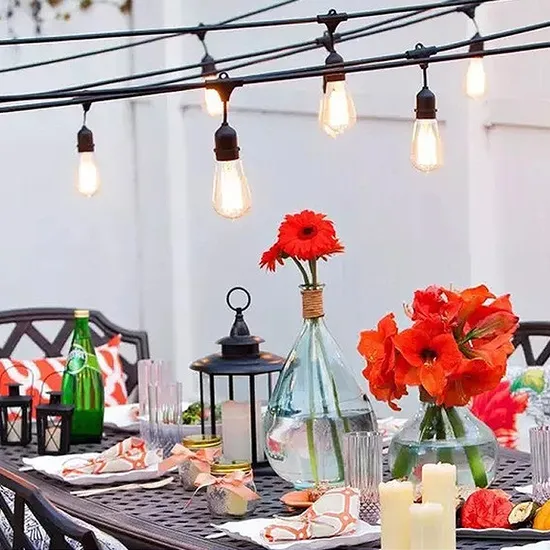 Luci natalizie per esterni ad energia solare Luce solare da giardino da 1200 W