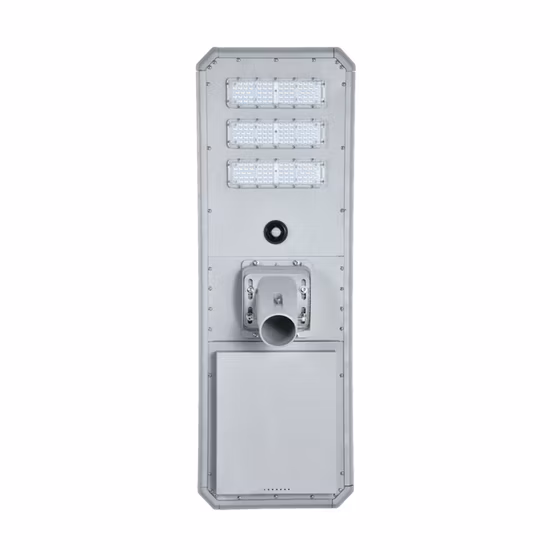 Lampada da giardino per esterni tutto in uno, lampione stradale a LED integrato per parcheggio