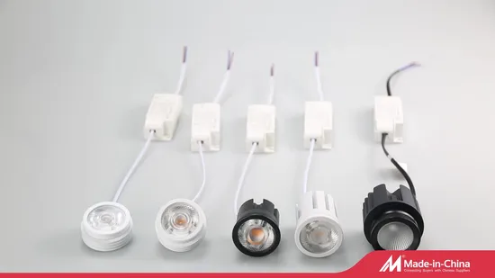 Corpo lampada tondo, cornice faretto con modulo LED da incasso