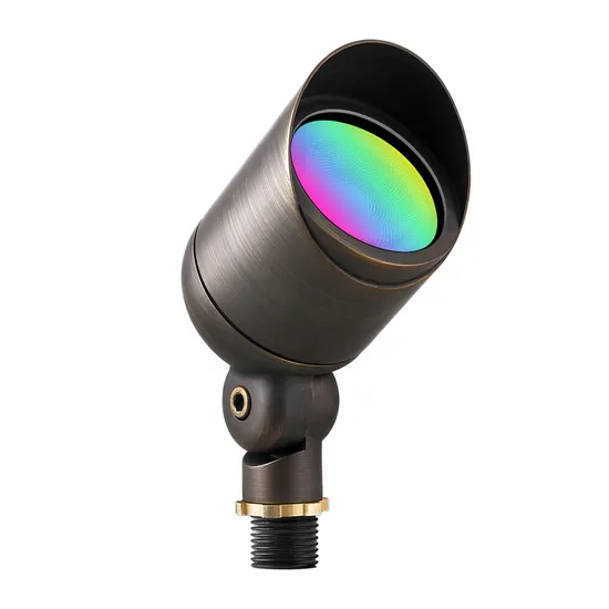 Faretti da esterno Smart RGB da 8-18 V in ottone per paesaggi